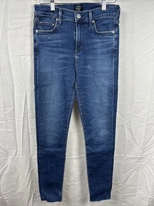 Jeans skinny NUOVI CITIZENS OF HUMANITY Rocket High Rise In Glory taglia 26 orlo grezzo - Foto 1 di 10