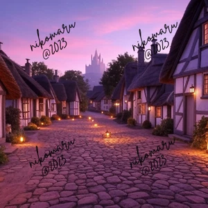 Digital Image Picture Photo Wallpaper Background Desktop Art Fairy Village 1 - Picture 1 of 1