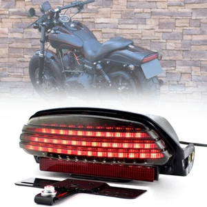Motorcycle Fender LED Tail Brake Light for Harley Davidson Dyna Fat Bob FXDF 06+ - Picture 1 of 11