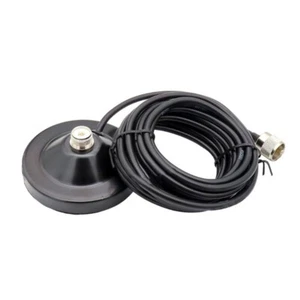 Podstawa magnetyczna z 5 metrowymi podajnikami Anteny kablowe coxial Przyssawka PL259 UHF-wtyczka - Zdjęcie 1 z 8
