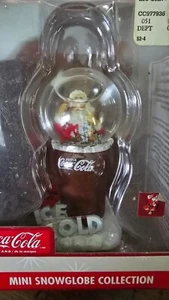 MINI SNOWGLOBE ORNAMENT COLLECTION/ Coca Cola - Picture 1 of 3