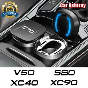 Custom Logo Ashtray For Volvo XC90 XC60 C30 Car Trash Cup Holder Smoking Gift - Picture 1 of 6