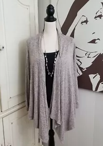 Cardigan Philosophy Maglione Medio Heather Beige Frontale Aperto Leggero - Foto 1 di 5