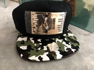 Black Snapback Hat Flat Baseball Cap Hip Hop Men Women Camouflage - Picture 1 of 2