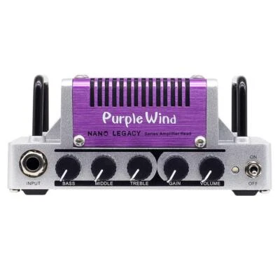 Hotone Nano Legacy Purple Wind 5-Watt Compact Guitar Amp Head with 3-Ban - Image 1 of 4