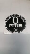 Euro 0 Plakette Aufkleber Feinstaub Sonderklasse Diesel Umweltplakette