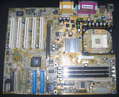 DFI PE11-EC REV.A VIA Apollo P4X266A Socket 478 ATX Intel Motherboard AGP DDR - Image 1 of 3
