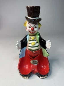 Vintage Pipe Holder Ceramic Clown Tobacciana - Picture 1 of 7