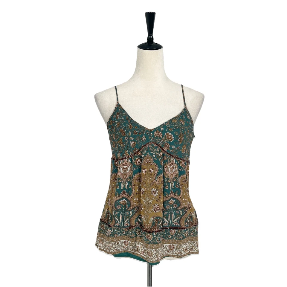 Camiseta de Colección Central Park West Para Mujer 100% Seda Babydoll Cami Y2K Hada Hippie Grande Foto 1 de 4