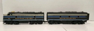 HO Mantua-Tyco Baltimore & Ohio F7A Diesel #283 With Trains - Image 1 of 4