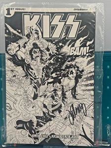 Autografo firmato Amy Chu scrittrice di fumetti KISS #1 dinamite - Foto 1 di 2