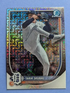 2025 Bowman Chrome Baseball Taril Skubal Mega Mojo Refractor Card 95 - Bild 1 von 10