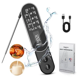PRAVETTE 3X Faster 0.5s Instant Read Meat Thermometer, 2025 Rechargeable ±0.5... - Bild 1 von 6