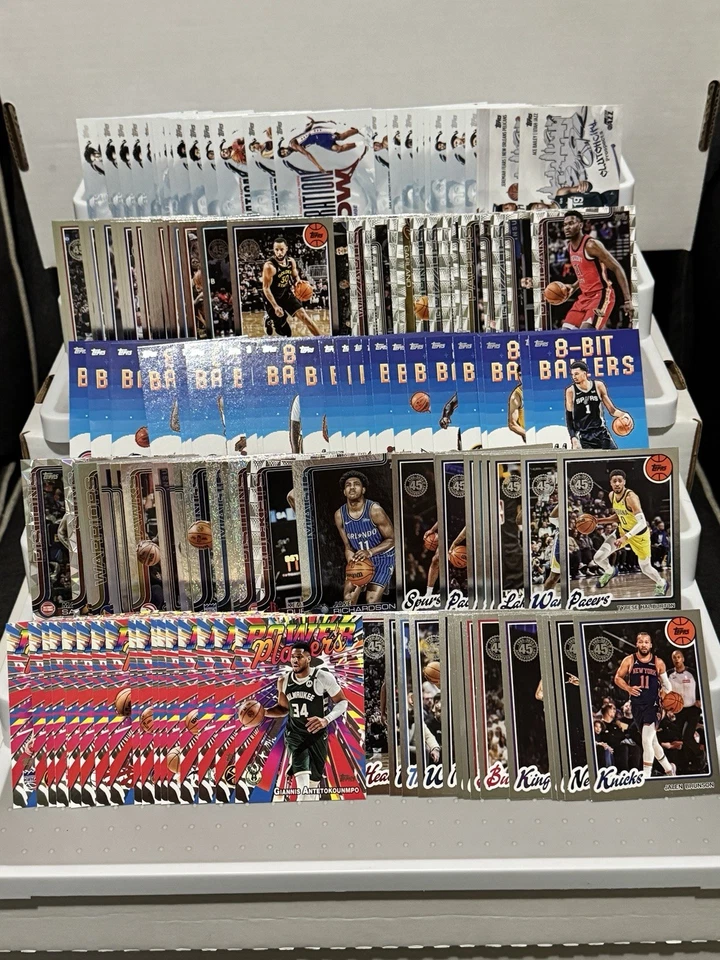 2025-26 Topps Flagship TODOS LOS INSERTOS/PARALELOS LOTE 175 CARTAS - Estrellas, novatos, veterinarios Foto 1 de 4