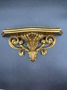 Vintage Burwood Hollywood Regency Gold MCM Wandleuchter Regal 2148 B verziert - Bild 1 von 9