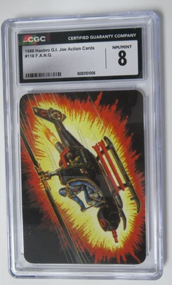 1986 Hasbro G.I. Joe Action Card F.A.N.G. #116 CGC 8 - Image 1 of 3