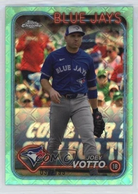2024 Topps Chrome Logofractor Edition Aqua Refractor /199 Joey Votto #171 - Image 1 of 2