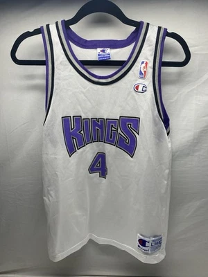 Camiseta Sacramento Kings Vintage Chris Webber Campeón Juvenil L Blanca NBA Años 90 Foto 1 de 3