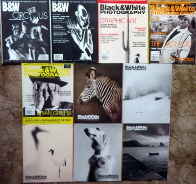 BLACK AND WHITE [B&W] Photography Magazine - 10 Issues from 2003-2006 - Image 1 of 4
