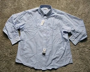 Van Heusen Blue Wrinkle Free Dress Shirt Men's Size XXL NWT - Picture 1 of 6