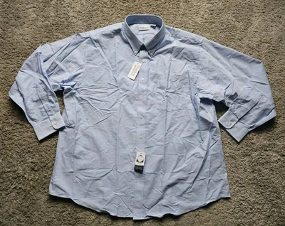 Van Heusen Blue Wrinkle Free Dress Shirt Men's Size XXL NWT - Image 1 of 4