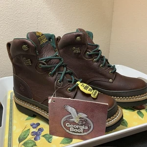 Georgia Stiefel Damen Größe 8 Stahlkappe Arbeitsstiefel Braun G3374- - Bild 1 von 12