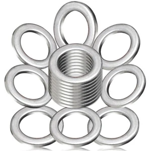 24-PCS Oil Drain Plug Gasket Washer- Aluminum M14 Crush Washer Oil Drain Plug... - Picture 1 of 8