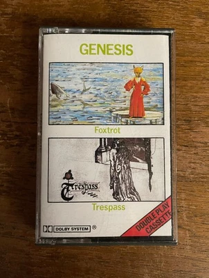 GENESIS Foxtrot / Trespass RARE DOUBLE PLAY CASSETTE TAPE  Prog CHARISMA UK - Image 1 of 4