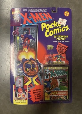 X-Men Pocket Comic Jet Hanger 1994 juego, figuras Magneto/Cíclope selladas Foto 1 de 3