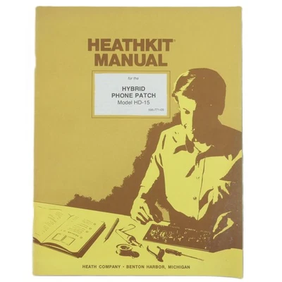 Parche de teléfono híbrido manual de montaje Heathkit modelo HD-15 Foto 1 de 4