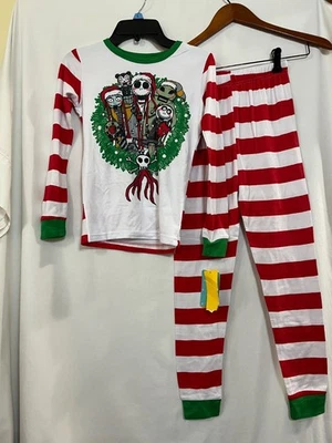 Disney Jack Skellington Boy's Girl's Nightmare Before Christmas Pajama Set 8,10 - Image 1 of 4