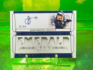 #25/49 2020 AUTO Jersey Jake Fraley National Treasures Jumbo Reds - Picture 1 of 2