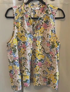 Sonoma Top Womens 2XL Colorful Floral Boho Cottagecore Peasant Y2K 90s 17520x - Picture 1 of 9