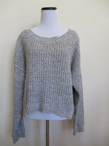 Urban Outfitters Gr. L grau meliert Strickpullover Pullover Cropped Baumwollmischung - Bild 1 von 6