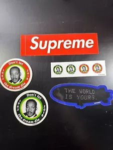 Supreme MLK Stickers & Scarface Blimp sticker SS18 - Picture 1 of 1