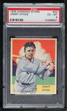 1934-36 National Chicle Diamond Stars R327 Jimmy Dykes #42 PSA 6