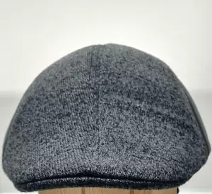 Vintage men´s Black Cap Wool & Nappa Beret Hat Size M (55-58cm) made Portugal - Picture 1 of 7