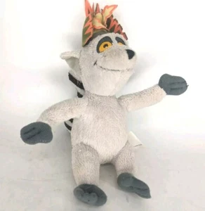 Nickelodeon Die Pinguine von Madagaskar König Julien Plüschtier Spielzeug 7" 2009 Neu mit Etikett - Bild 1 von 6