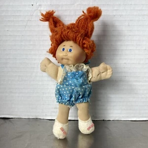 Mini peluche vintage Cabbage Patch niños pin ups 5 pulgadas cabeza roja - Imagen 1 de 5