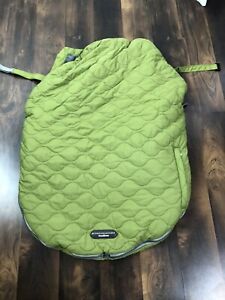 JJ cole collections baby bundle me car seat cover green -nice!