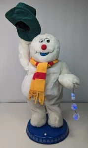 Gemmy Christmas Spinning Snowflake WORKS - RAISES HAT Frosty the Snowman 2002 - Picture 1 of 12