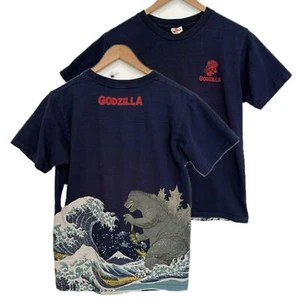 Vintage Godzilla Kanagawa Great Wave Graphic Tee Herren Größe M Hokusai Unisex - Bild 1 von 9