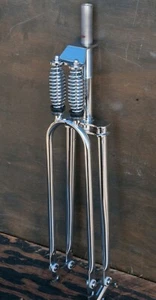 26" Monark Bicycle Chrome DUAL SPRINGER FORK RatRod Chopper Vintage Cruiser Bike - Picture 1 of 8