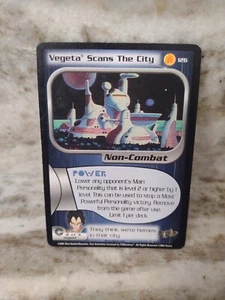 DBZ Dragon Ball Z Vegeta Scans The City 126 CCG Unlimited Trunks Saga  Score - Picture 1 of 2