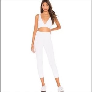 Revolve Lovewave Claire Sports Bra and Luka Legging Set White Size Small - Picture 1 of 11