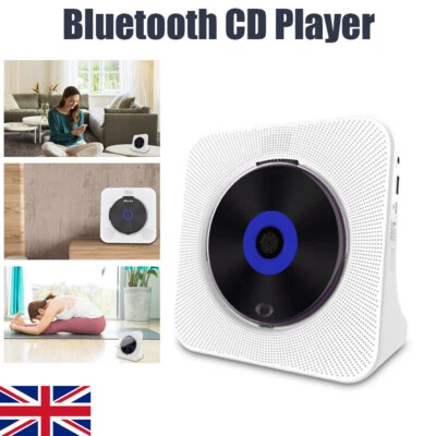 Portable CD Player with Bluetooth AUX USB Plus FM Radio Plus Remote Control UK - Image 1 of 4