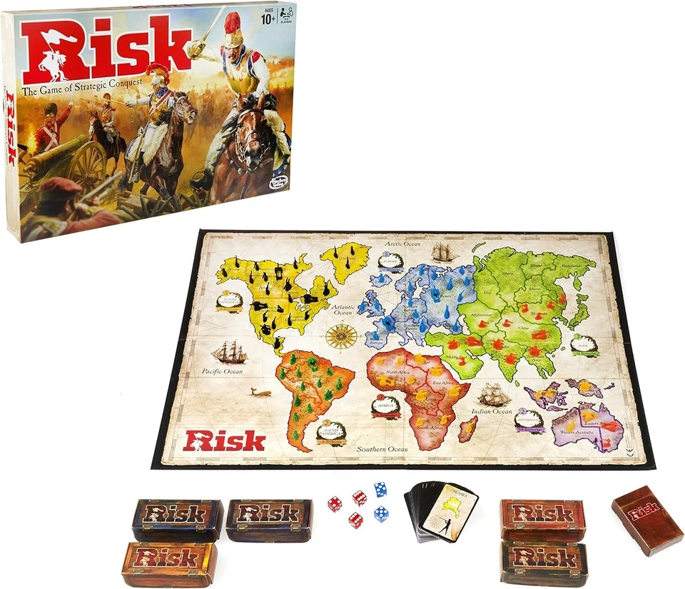 Hasbro Gaming Risk Game Board- 300 Figures - Image 1 of 4