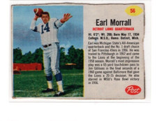 1962 POST CEREAL #56 EARL MORRALL (Marked Back)