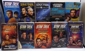Star Trek Lot of 10 Sci-Fi Books ©1987-2000 - Picture 1 of 1