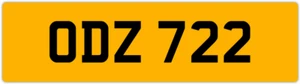 ODZ 722 O 3x3 DATELESS PRIVATE NUMBER PLATE OLLY OWEN OSCAR OLY OL OLIVIA ORLA - Picture 1 of 1